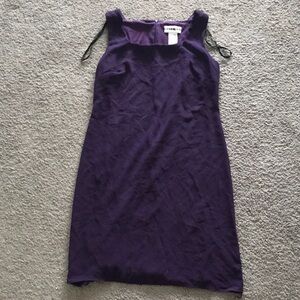 Purple midi dress